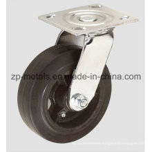 4inch Heavy-Duty Iron Rubber Swivel Caster Wheel